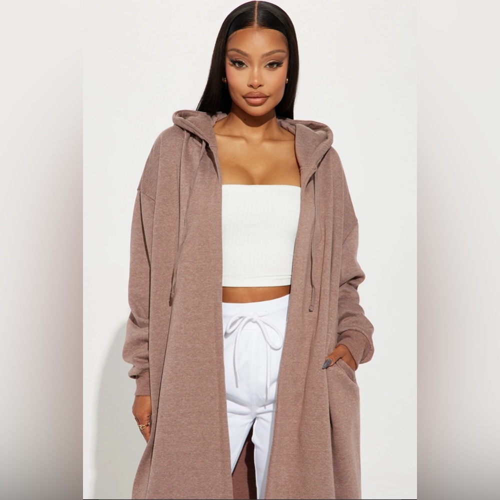 Sky Walker Long Jacket-Mocha